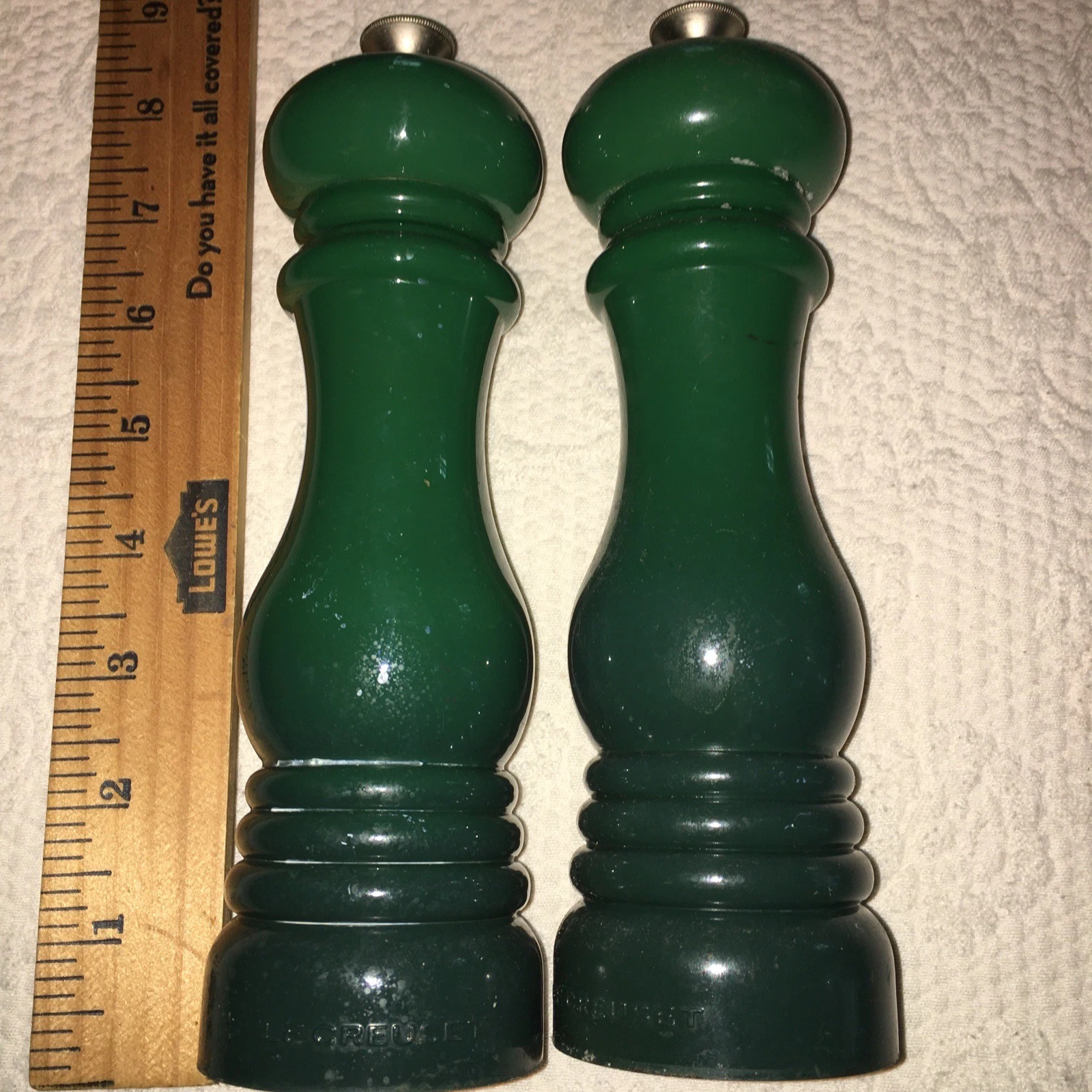 Le Creuset Salt Pepper Mill Set Ex Con 8 In