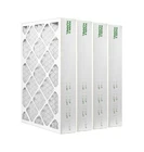 16x25x4 MERV 8 Pleated AC Furnace Air Filters.  4 Pack (Actual Depth: 3-3/4")
