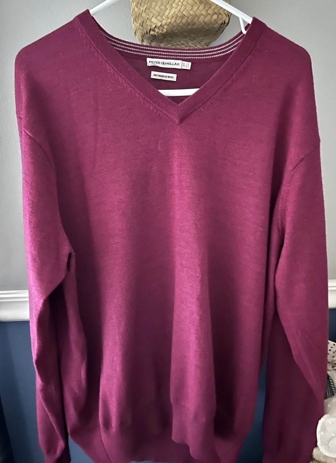 Peter Millar 100% Merino Wool V-Neck XL