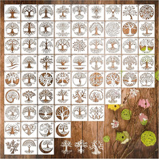 Small Stencils for Painting on Wood Burning Reusable, 3 Inch Reusable Stencil fo