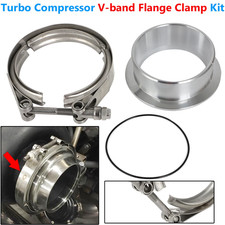 3.5 Aluminum V-band Flange Clamp For S400 500sx S400sxe Turbo Compressor Outlet
