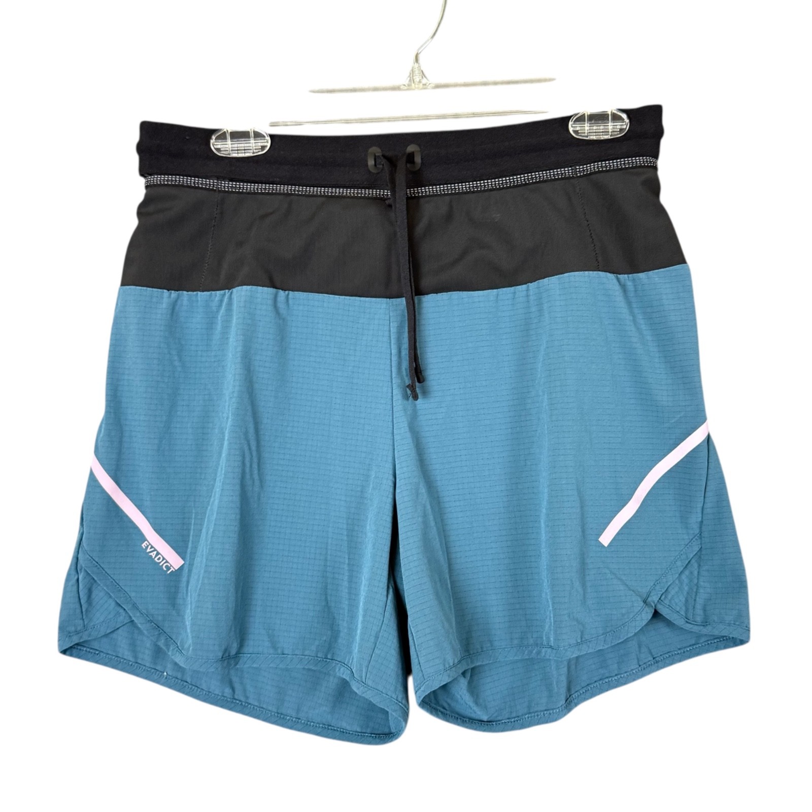 Pantalones Cortos Decathlon Para Hombres Evadict Trail Running Talla M Verde azulado y Negro