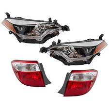 COROLLA 14-16 HEAD LAMP RH AND LH Assembly LED8-pc kit with Tail Light