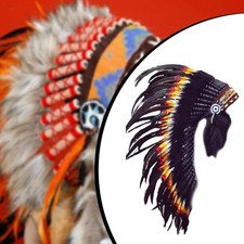 Indian Headdress Artificial Feather Headdress Decor Performance Indian Hat