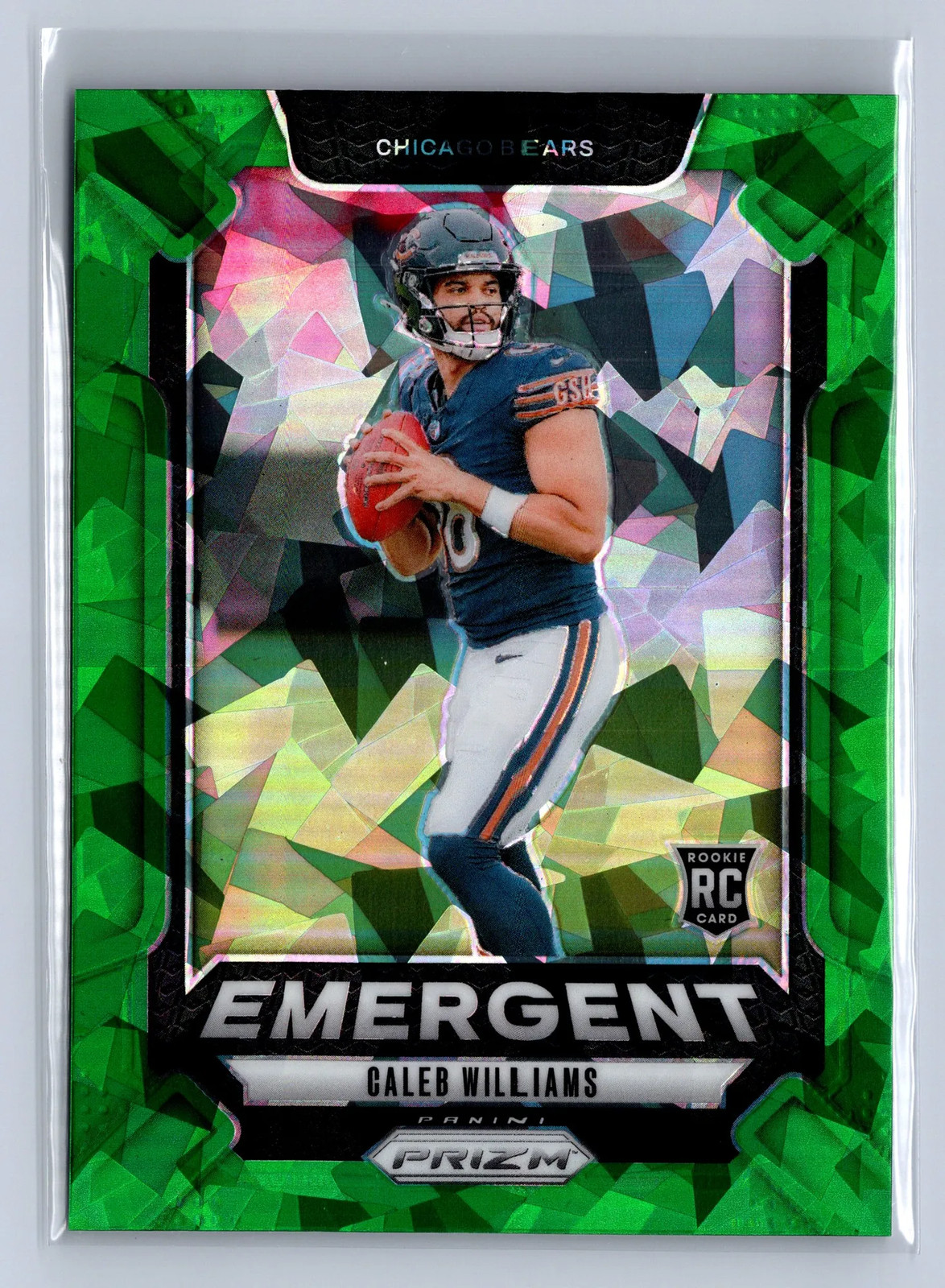 2024 Panini Prizm Caleb Williams Emergent Green Ice #1