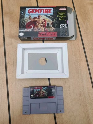 Gemfire (Super Nintendo SNES) With Box - Tested - Authentic