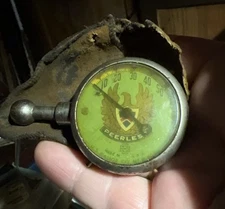 Vintage Antique US Gauge Co NY PEERLESS Motor Co. Balloon Tire Pressure 50 PSI