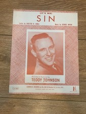 IT  S NO SIN - GEORGE HOVEN - VINTAGE SHEET MUSIC