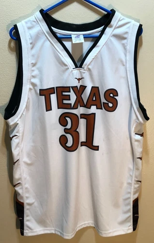 Texas Longhorns #31 NCAA Vintage 90s White Dynamic Big 12 Basketball Jersey XL
