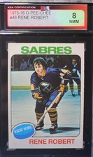 75-76 O-Pee-Chee Rene Robert KSA 8 🚨🚨🚨 Buffalo Sabres 