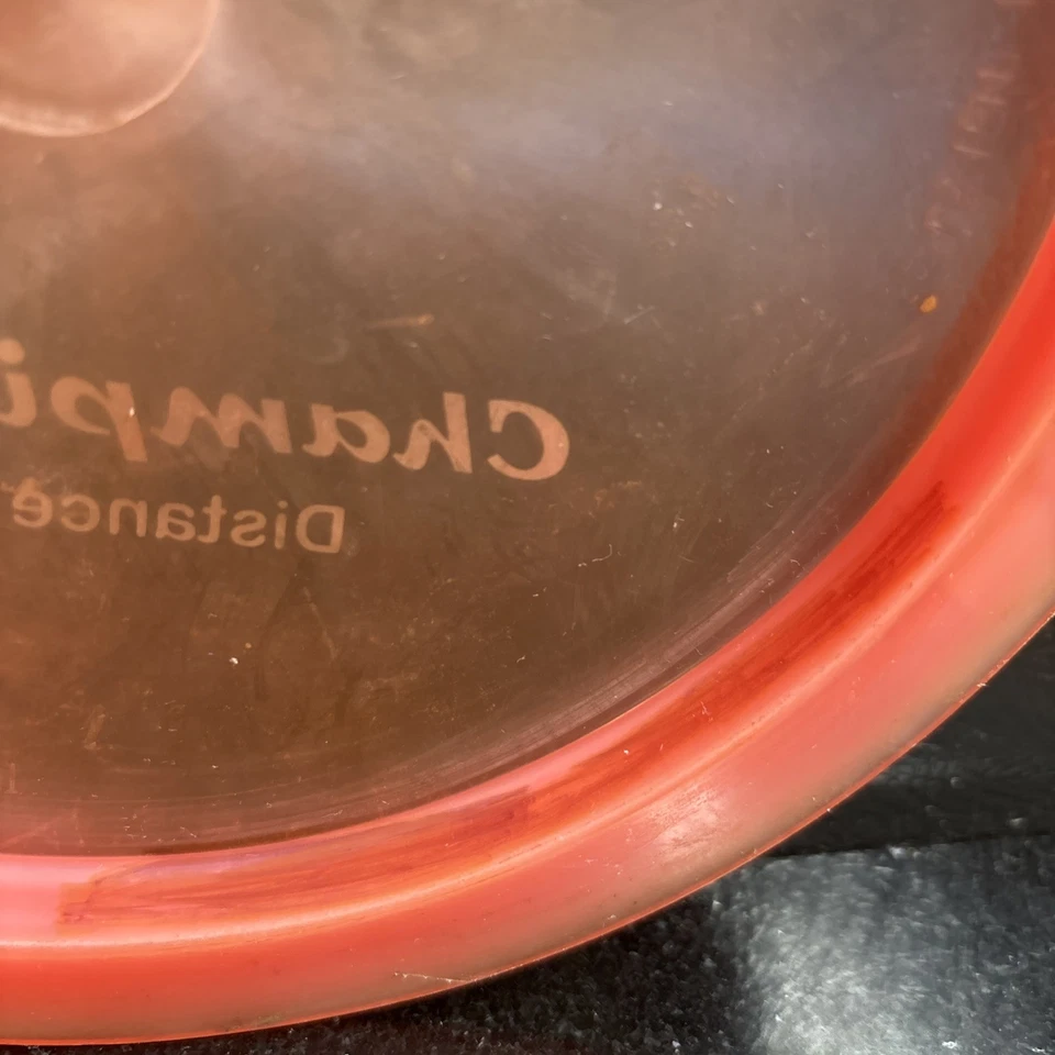 Innova Champion Orc PFN w/ Patent # Pink Clear w/ Green Foil 163g Used - Image 3 of 4