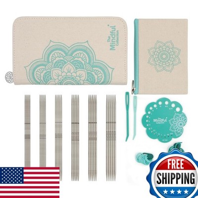 KnitPro Mindful Collection Gracious DPN Set 6in US 0-3 (2mm-3.25mm)