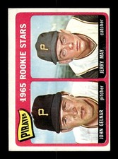 1965 Topps #143 Pirates 1965 Rookie Stars John Gelnar Jerry May VG 54T10007967