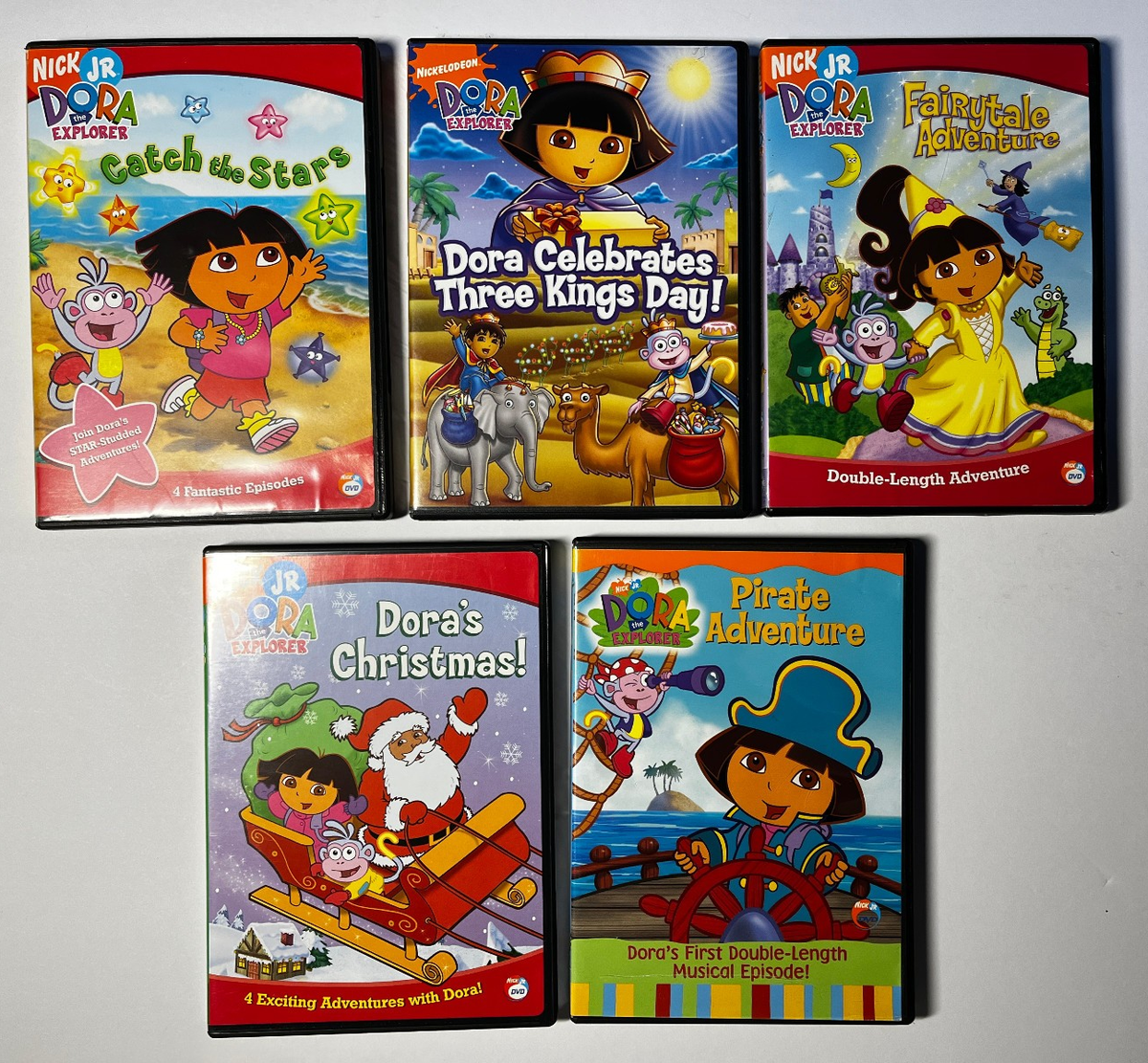 Dora the Explorer DVD Lot (5 Discs) Catch the Stars, Pirate