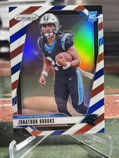 2024 Panini Prizm #357 Jonathon Brooks Red White and Blue