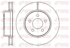 Remsa 61301.10 Brake Disc for Dodge, Jeep