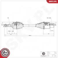 Esen SKV Antriebswelle Gelenkwelle FüR Ford Ranger TKE 3.2 Tdci 4X4 2.2