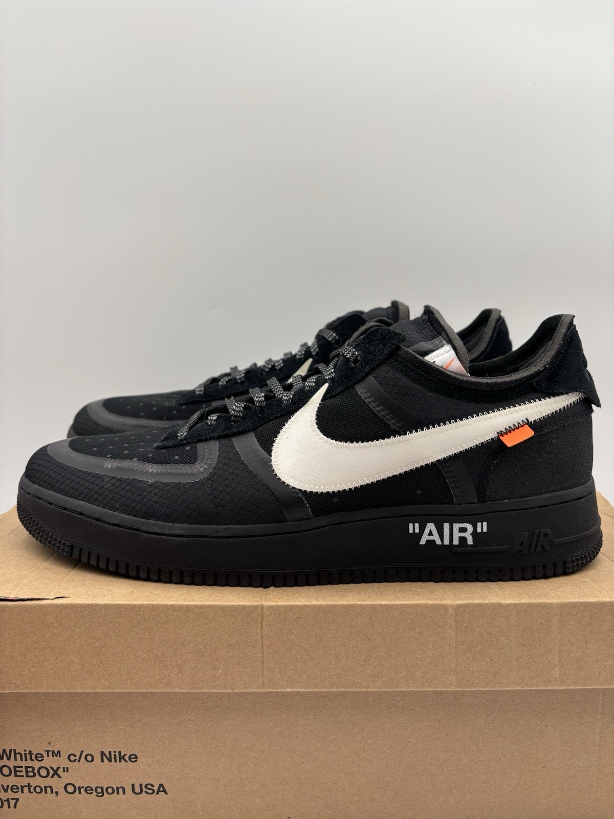 OFF WHITE X NIKE Taglia 14 Nike Air Force 1 Low x OFF WHITE Nero