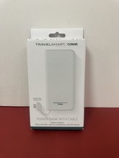 Travel Smart Portable Charger Built-in Cables, USB C Power Bank 10000mAh