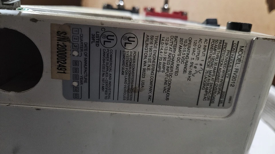 Inversor xantrex Rv2012 Foto 2 de 4