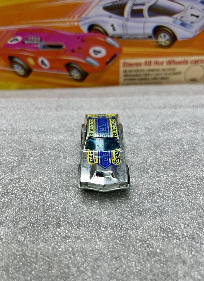Hot Wheels  Mighty Maverick 1969  RARE BLACKWALLS! Super Chrome - Made Hong Kong - Image 4 of 4