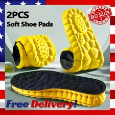 Insoles Orthopedic Supersoft For Sports Shoes 4D Inserts Feet Shock Absorption