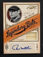 2012 Panini Prime Cuts Paul Molitor Legendary Bats HOF Auto 17/49