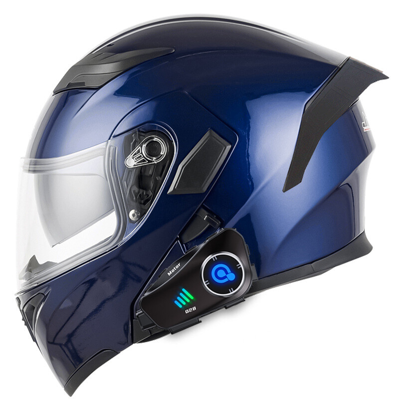 Motorcycle Bluetooth Flip-Up Helmet With Camera function Bluetooth 