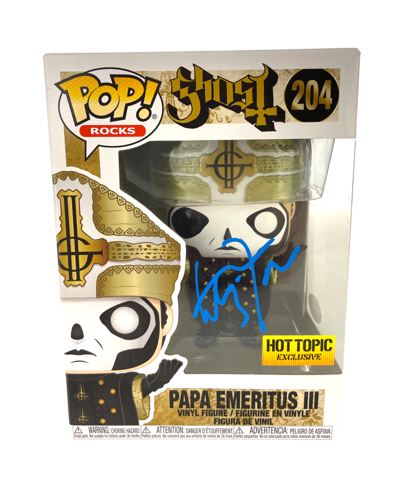 【TOBIAS FORGE直筆サイン入り】限定Funko POP! Ghost Tobias Forge Ghost Signed Funko Pop Papa Emeritus II #125