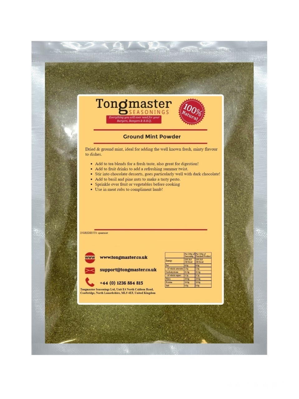 Ground Mint Powder - 100g
