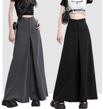 Japanese Style women Wide-Leg Pants Pleated wide-leg Trousers casual