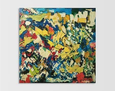 Original oil painting Fantasy impasto Textured artwork Abstract wall art