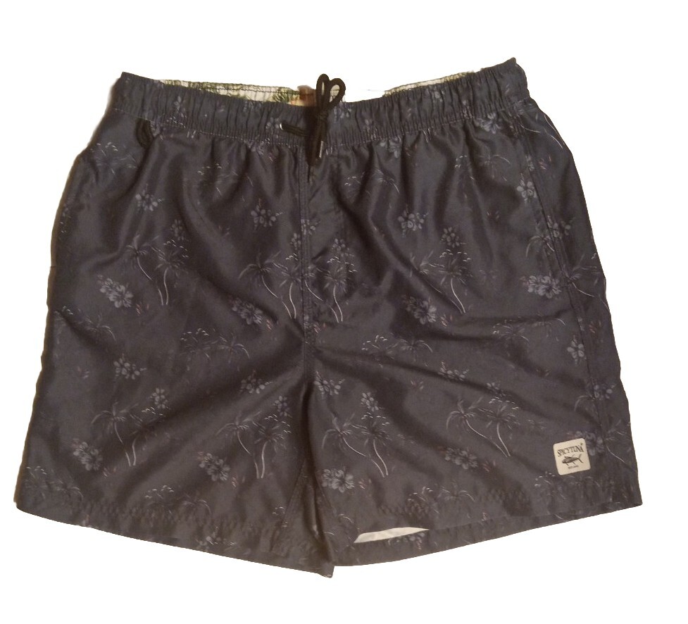 Spicy Tuna Hawaiian Swim Trunk Shorts Mens Medium Flo… Gem