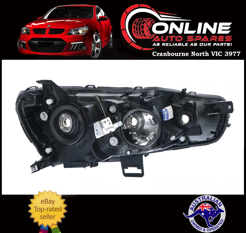 Headlight RIGHT fit Mitsubishi Lancer CJ CF 9/07-12/17 head light lamp - Image 2 of 2