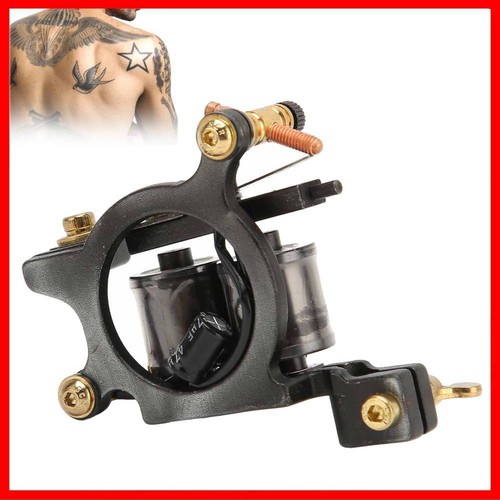 Coil Tattoo Machine Frame Beginner Gun 10 Wrap Liner Shader Alloy Supply - Picture 1 of 13