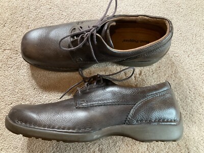 Hush Puppies Mens Size 10 M Dress Shoes Oxfords Brown Leather