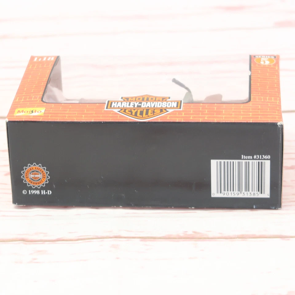Harley Davidson 1942 WLA FLAT HEAD SERIE 5 #31360 escala 1:18 motocicleta Maisto Foto 3 de 4