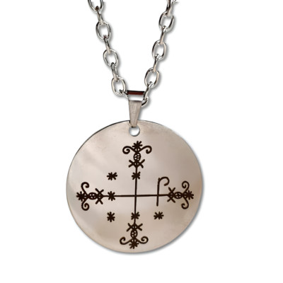 Papa Legba Anhänger Halskette Loa Veve Voodoo Hoodoo Talisman Amulett Schmuck
