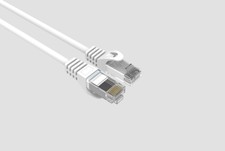 CAT6 Slim Ethernet Patch Cable White 3FT 10 PACK