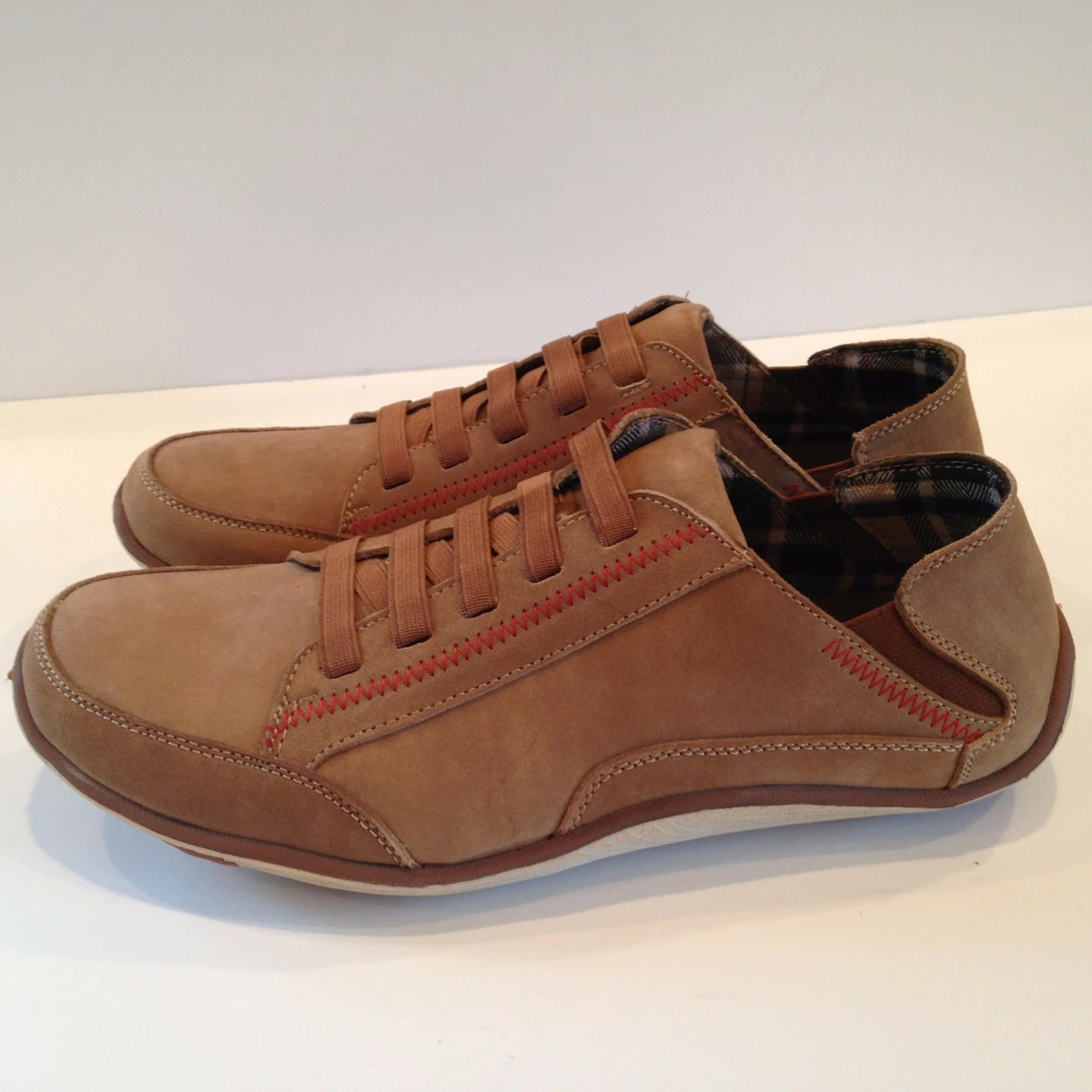 Muk Luks Dark Brown Faux Leather Casual Shoes. Size 11. Excellent Condition. Men main image 2