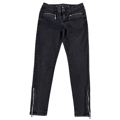 Jennifer Lopez Jeans Womens 2 JLo Stretch Black Skinny Ankle Low Rise