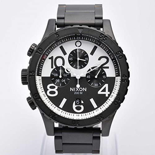 Nixon 48-20 A4862052 Chrono Black White Watch A486-2052 for