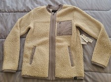 TREASURE BOND FLEECE ZIP UP IVORY SHADOW NEW GIRLS SIZE 8/10