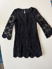 zara Basics women Little black Dress Crochet