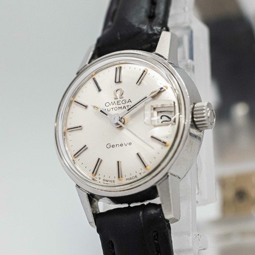 *NEAR MINT* Vintage 1966 OMEGA Seamaster Geneve Cal.681 Automatic Silver Women's