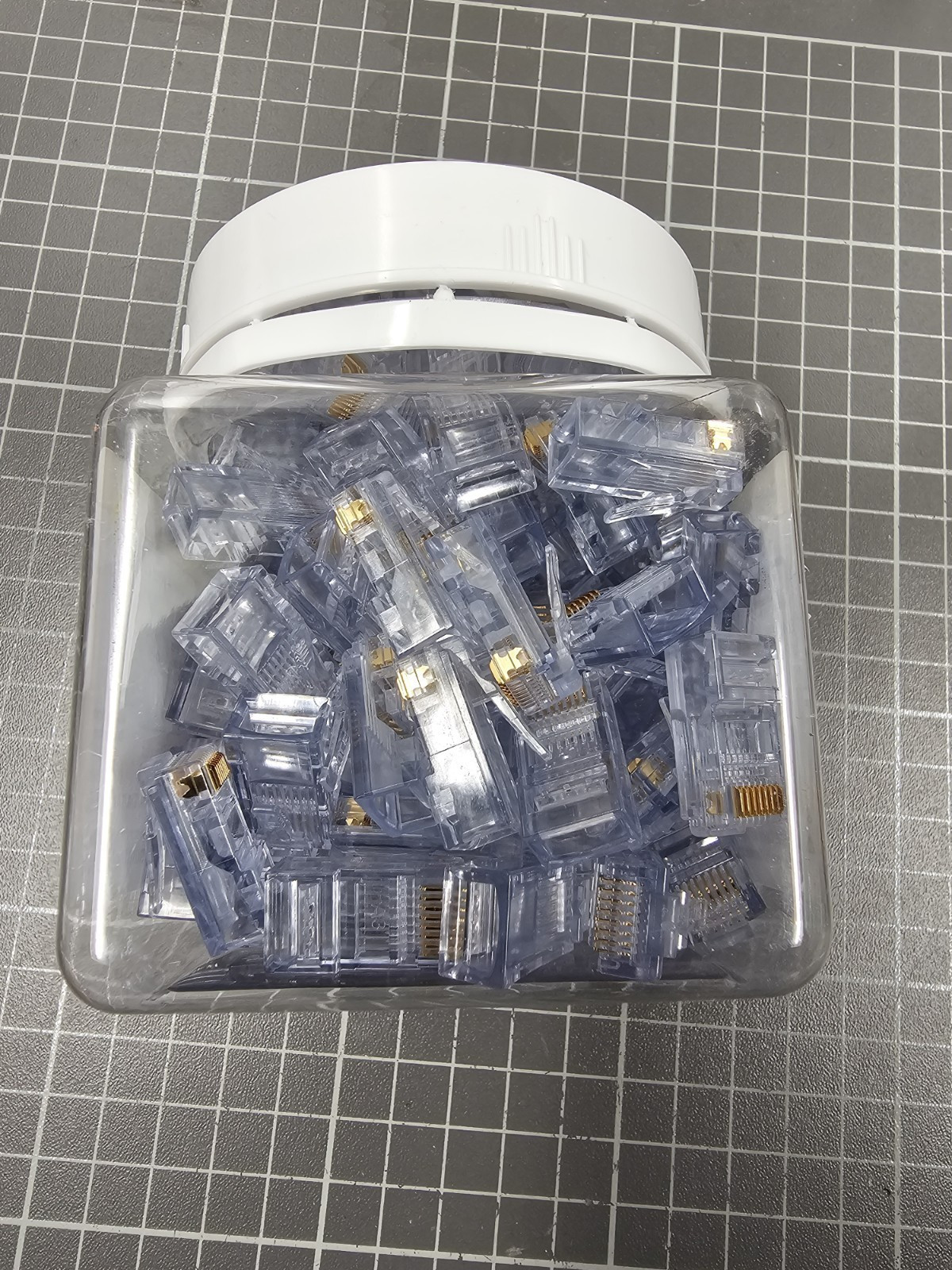 Platinum Tools 202003J EZ-RJ45 Pass-Through Cat5e Ethernet Cable Connectors 100