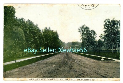 Whitestone Queens LI NY -16TH AVENUE SOUTH IN BEECHHURST- Postcard