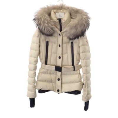 Moncler GRENOBLE BEVERLEY Short Down Jacket Outer Nylon Ivory #1