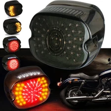 LED Tail Light Smoke Lens Brake Rear Lamp for Harley Softail Touring 1999-2021