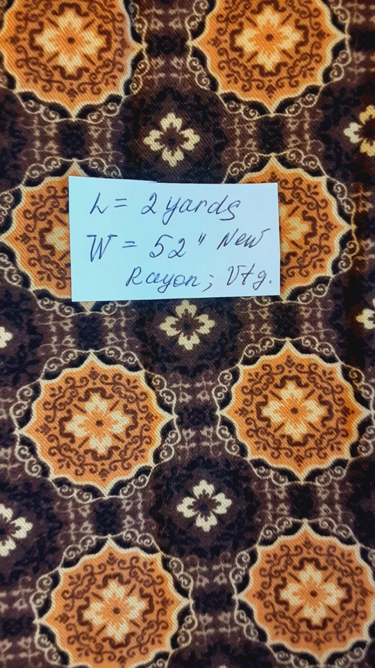 Lot of 2 Cotton and Rayon Fabrics, 4.5 Yards Total, All New - Image 4 of 4